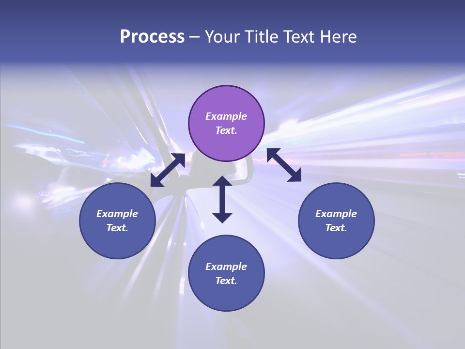 Driveway Outside Blue PowerPoint Template