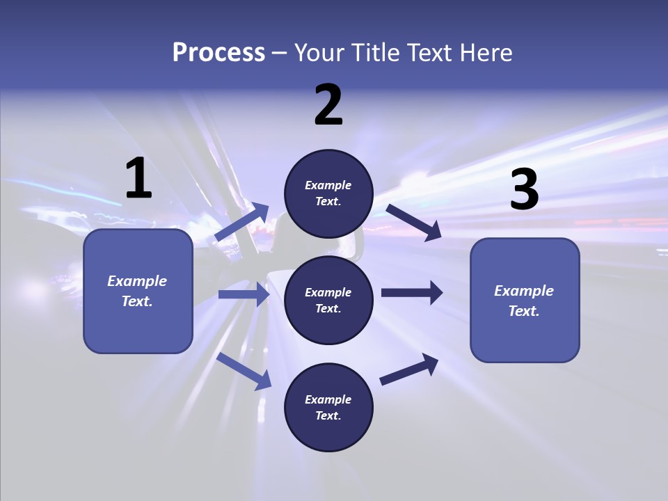 Driveway Outside Blue PowerPoint Template