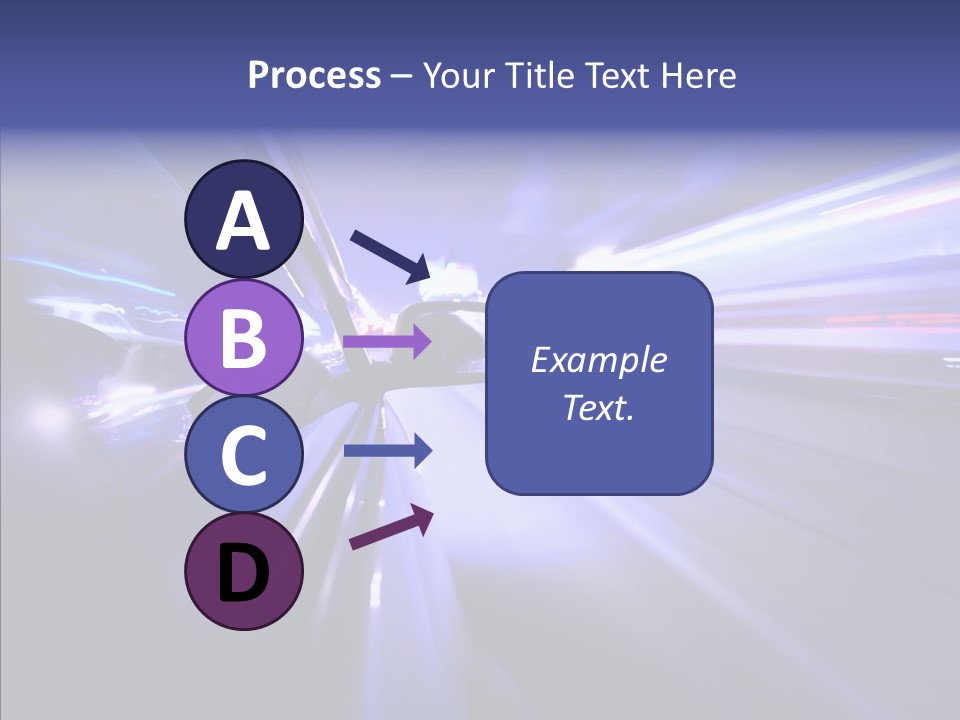 Driveway Outside Blue PowerPoint Template