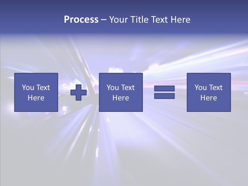 Driveway Outside Blue PowerPoint Template