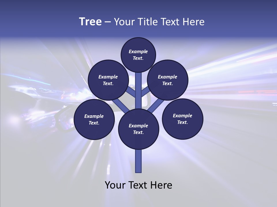 Driveway Outside Blue PowerPoint Template