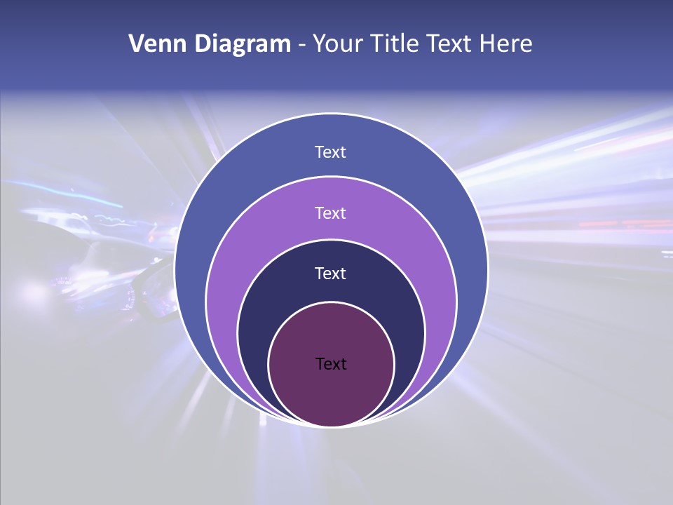 Driveway Outside Blue PowerPoint Template