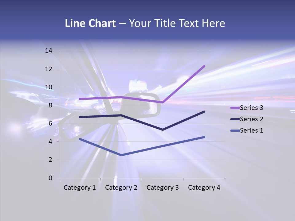 Driveway Outside Blue PowerPoint Template