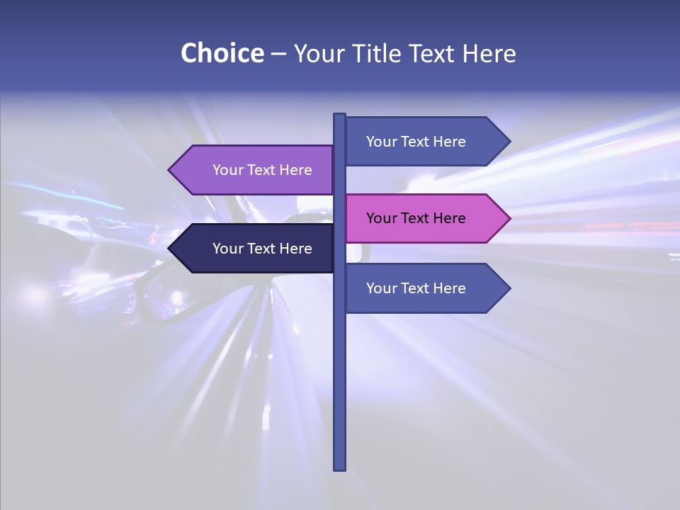 Driveway Outside Blue PowerPoint Template