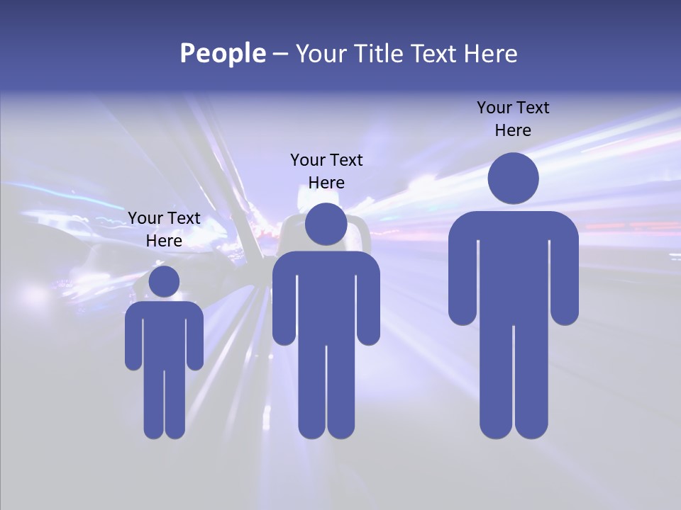 Driveway Outside Blue PowerPoint Template