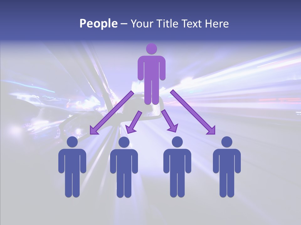 Driveway Outside Blue PowerPoint Template