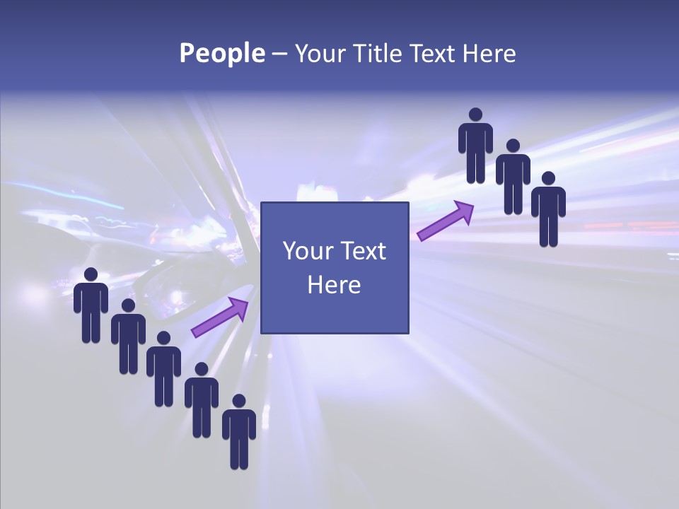 Driveway Outside Blue PowerPoint Template