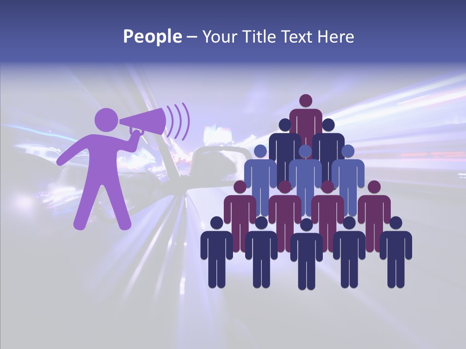 Driveway Outside Blue PowerPoint Template