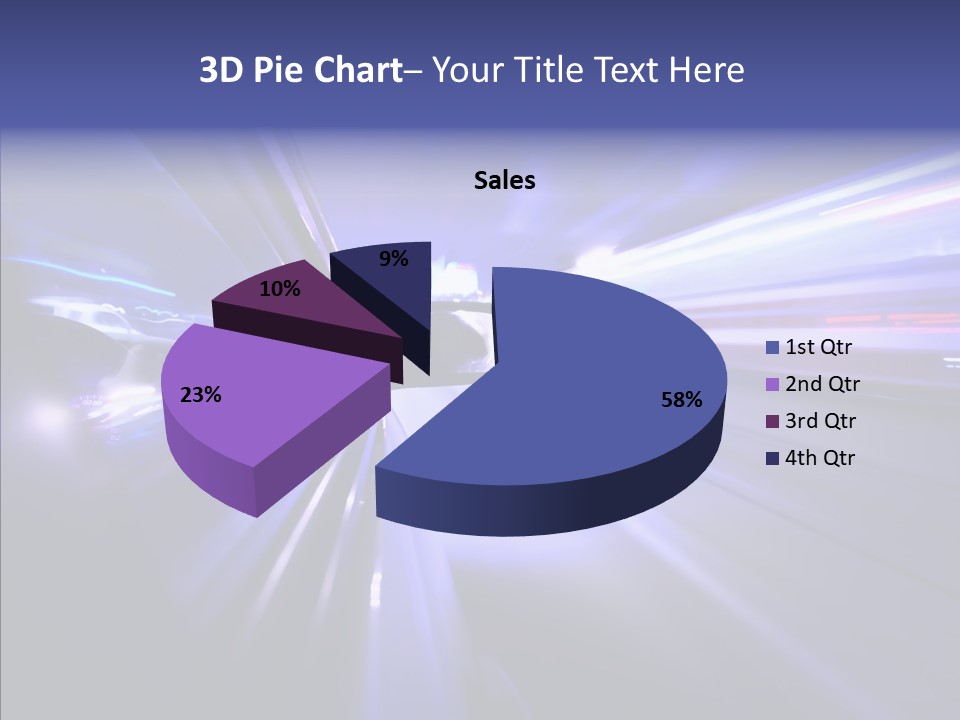 Driveway Outside Blue PowerPoint Template