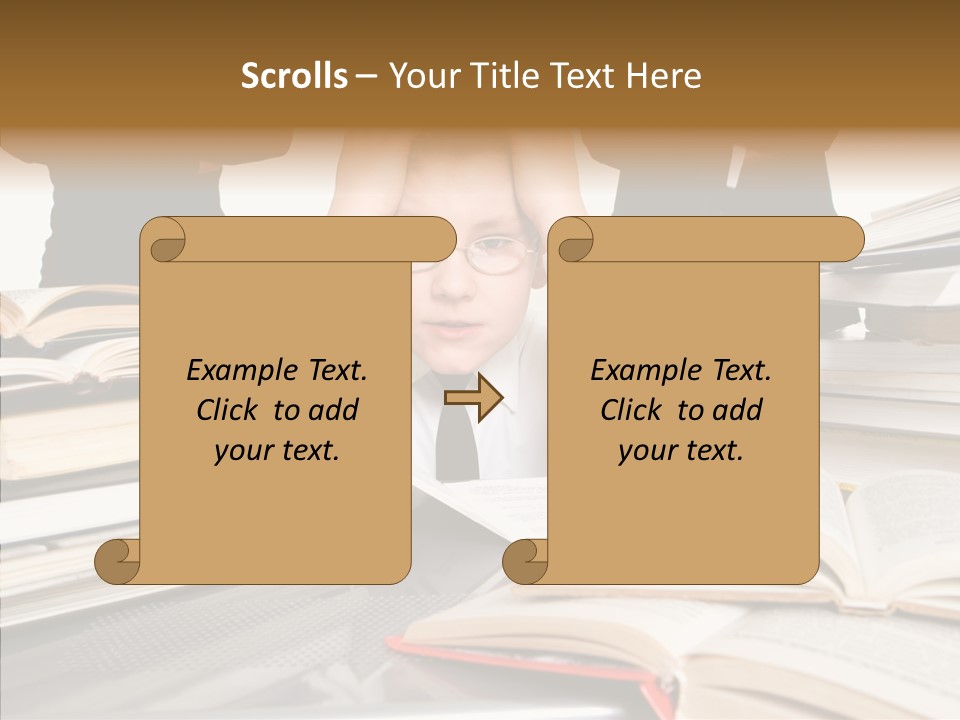 Home Childhood Woman PowerPoint Template