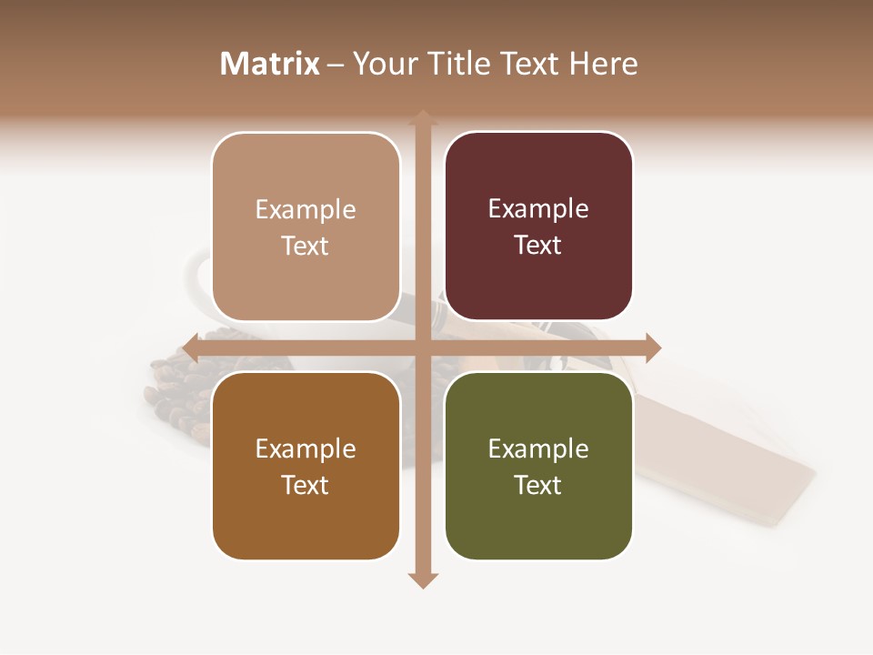 White Mug Symbol PowerPoint Template