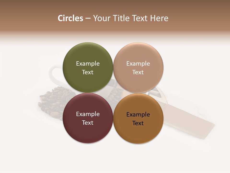 White Mug Symbol PowerPoint Template