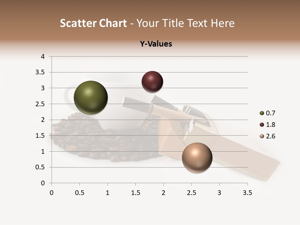 White Mug Symbol PowerPoint Template