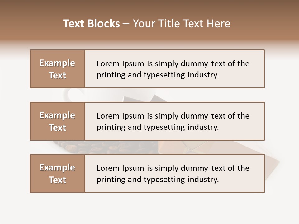White Mug Symbol PowerPoint Template
