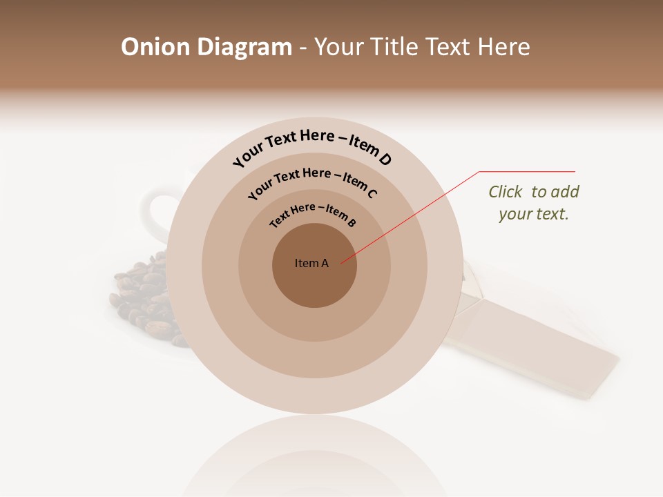 White Mug Symbol PowerPoint Template