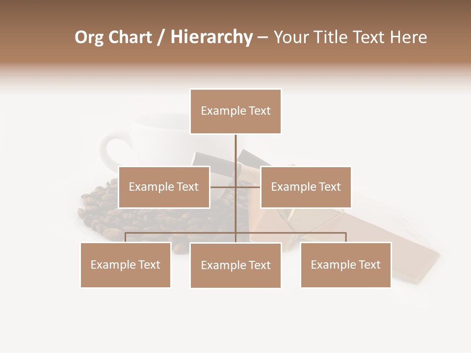 White Mug Symbol PowerPoint Template