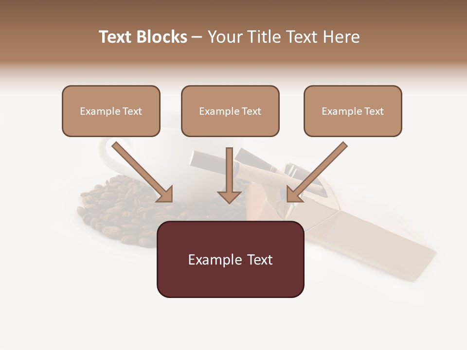 White Mug Symbol PowerPoint Template