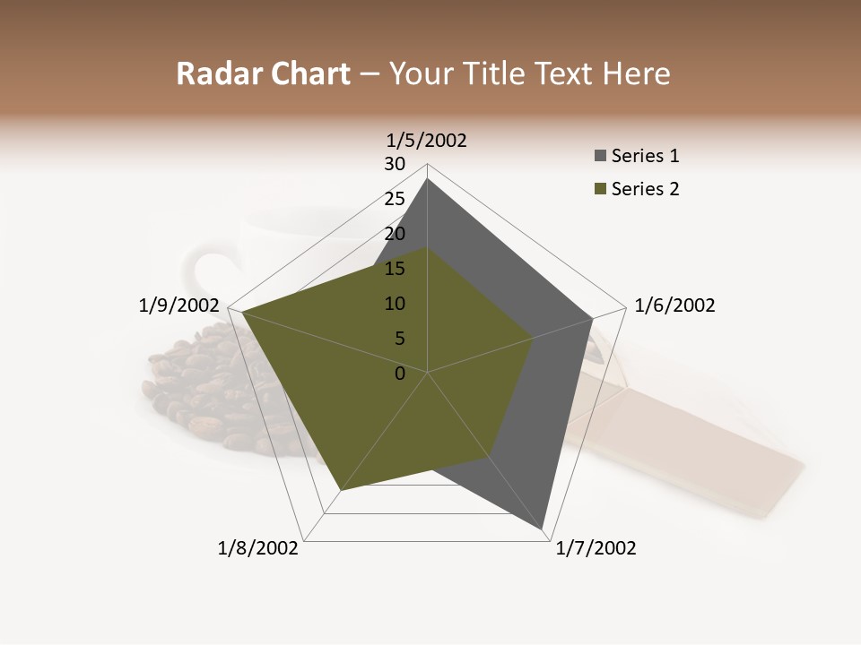 White Mug Symbol PowerPoint Template