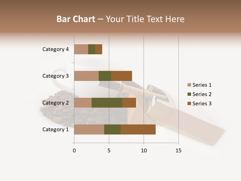 White Mug Symbol PowerPoint Template