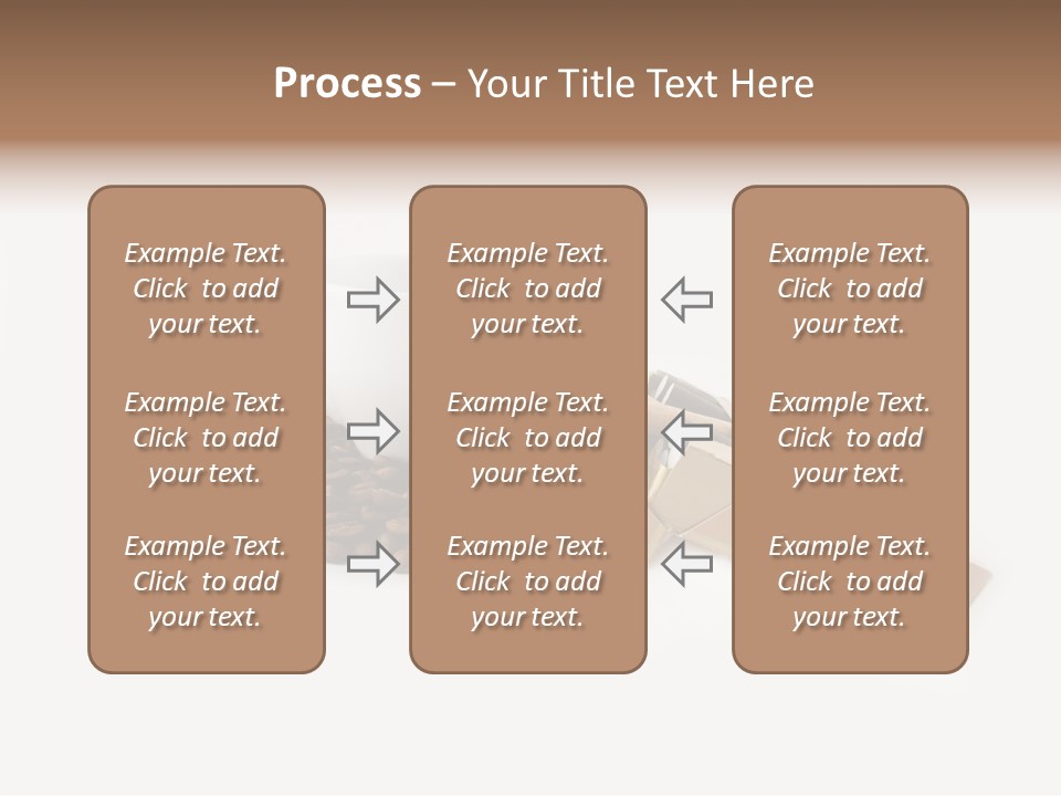 White Mug Symbol PowerPoint Template