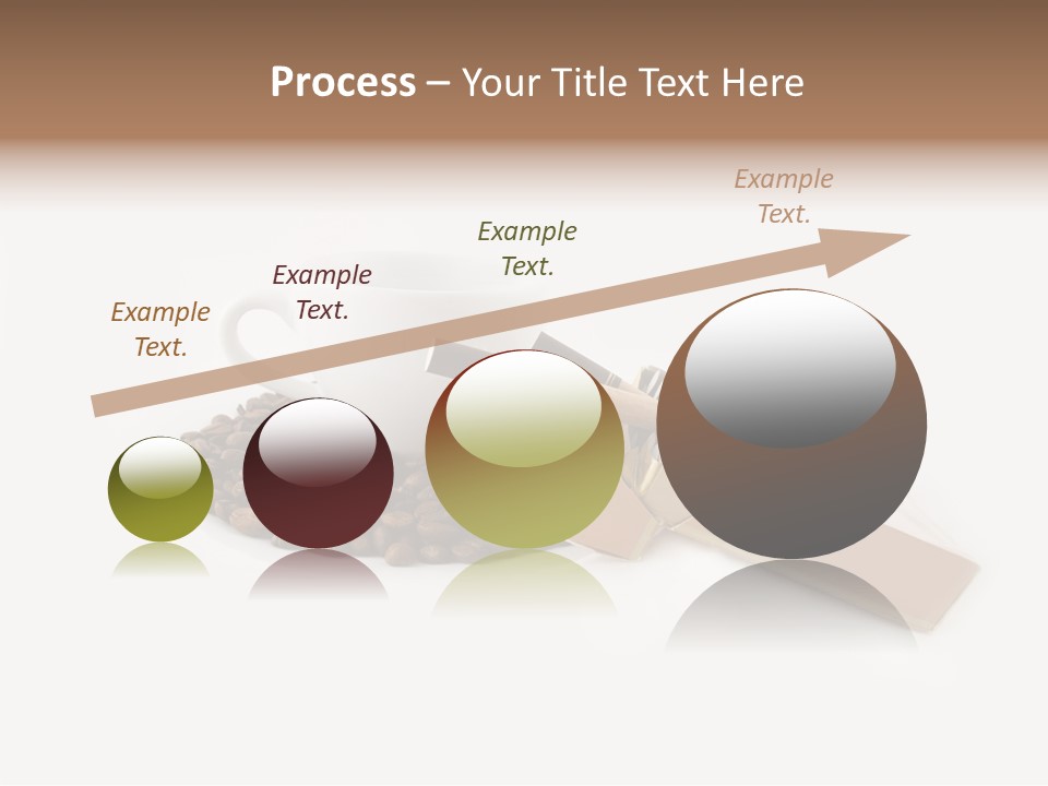 White Mug Symbol PowerPoint Template