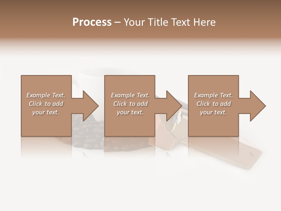 White Mug Symbol PowerPoint Template