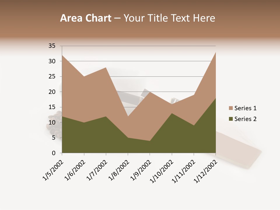 White Mug Symbol PowerPoint Template