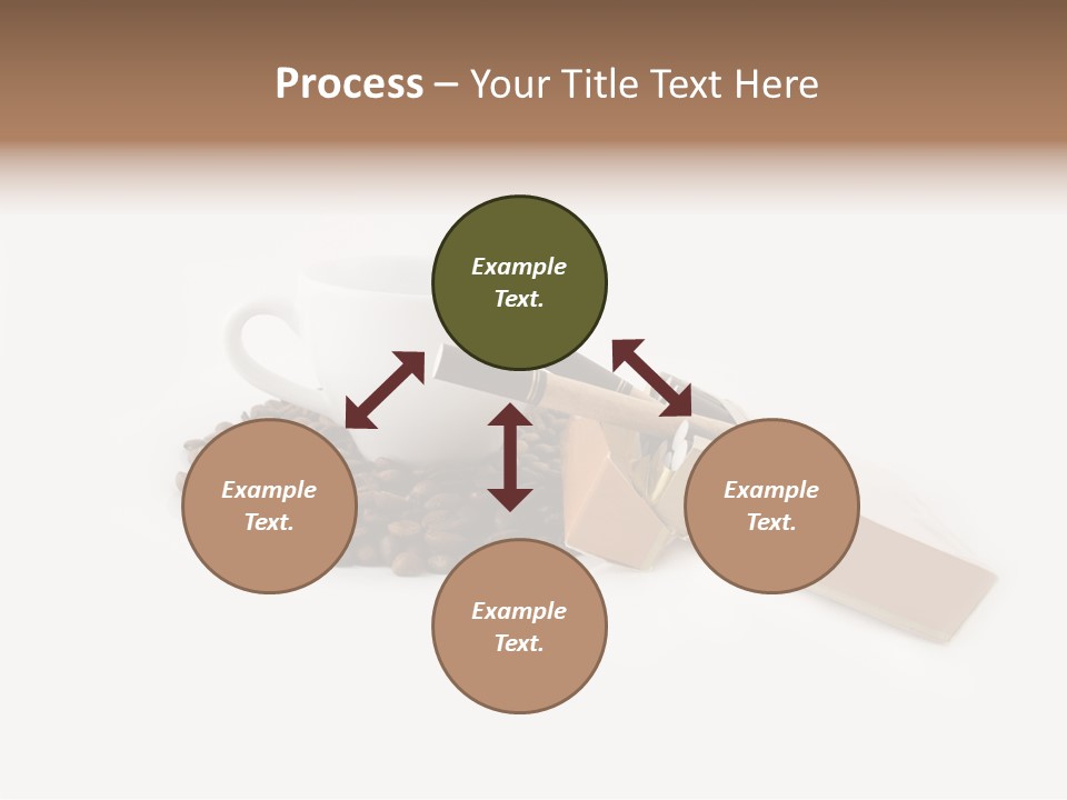 White Mug Symbol PowerPoint Template