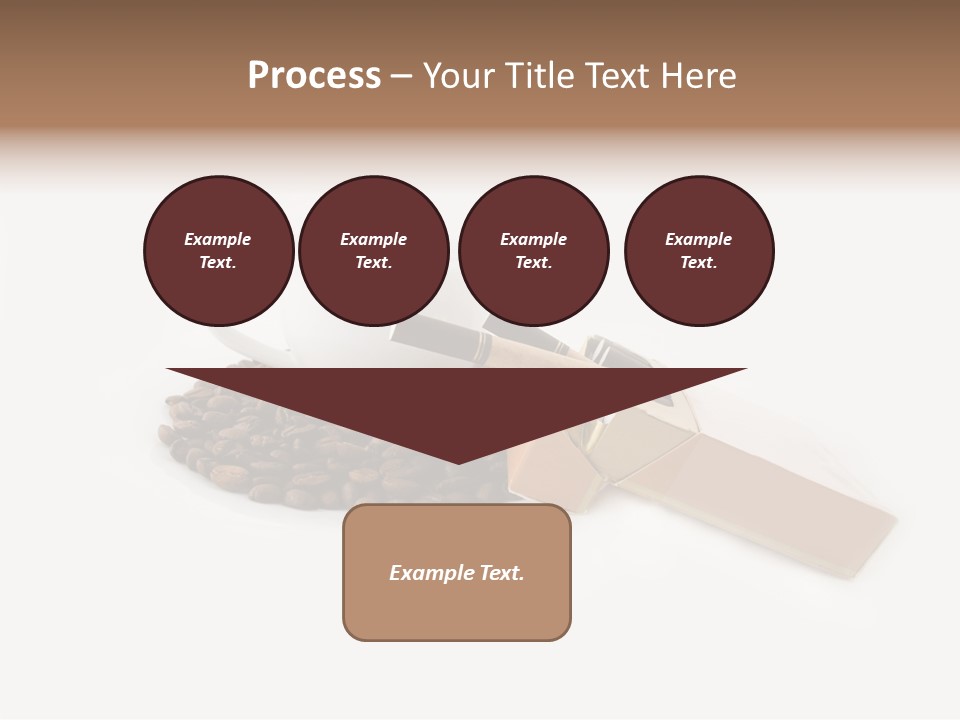 White Mug Symbol PowerPoint Template