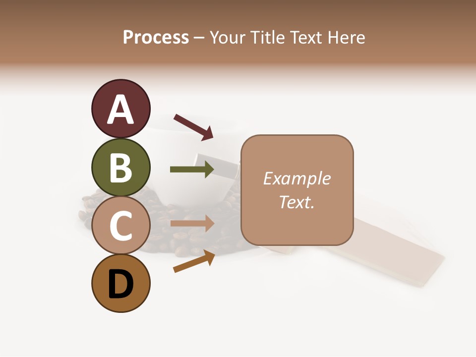 White Mug Symbol PowerPoint Template