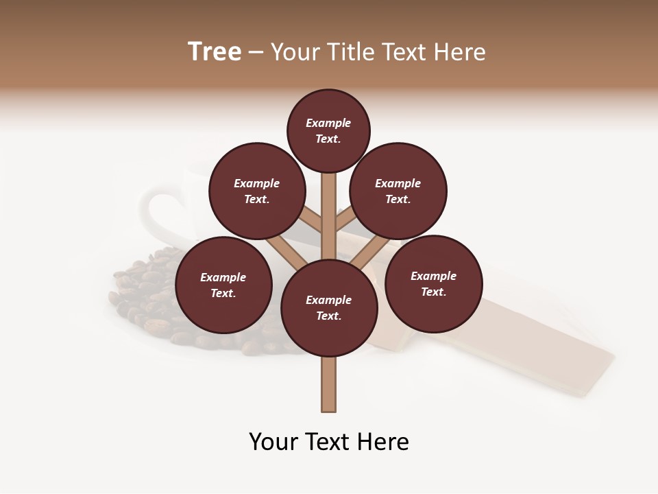 White Mug Symbol PowerPoint Template