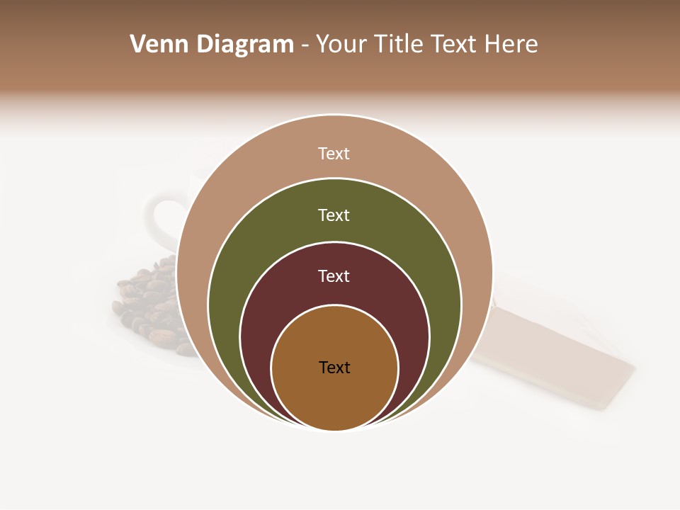 White Mug Symbol PowerPoint Template
