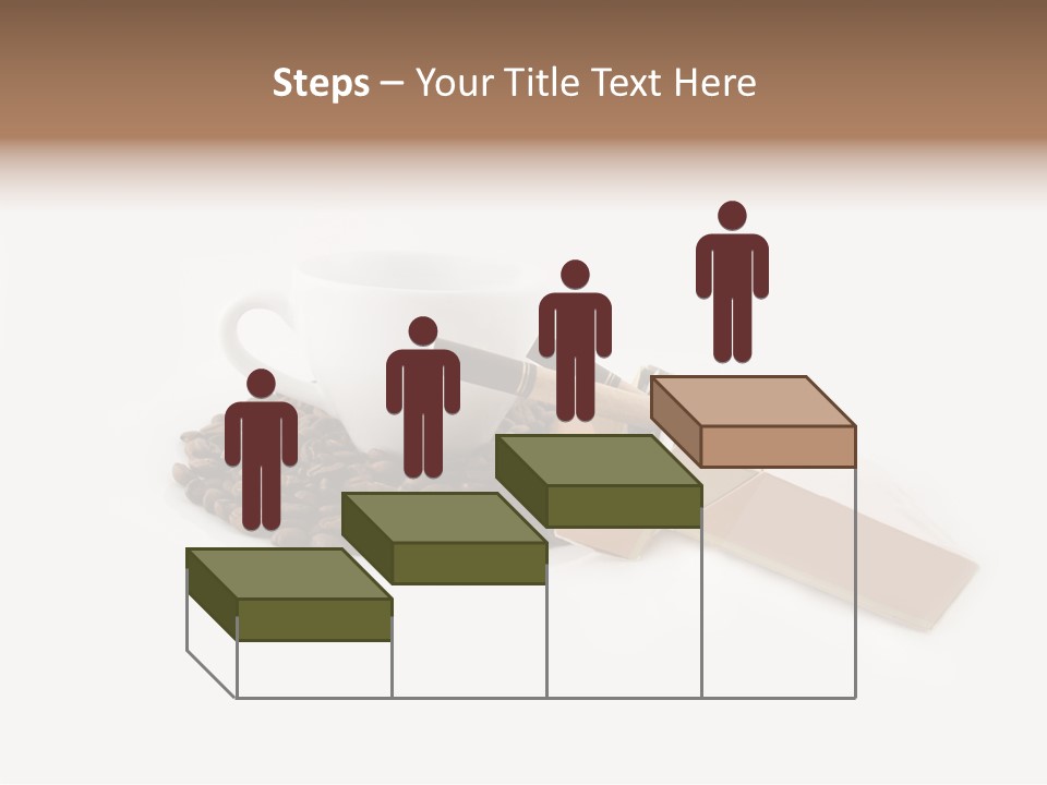 White Mug Symbol PowerPoint Template