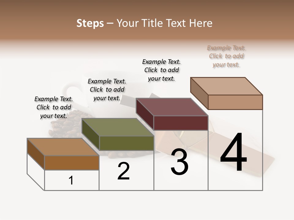 White Mug Symbol PowerPoint Template