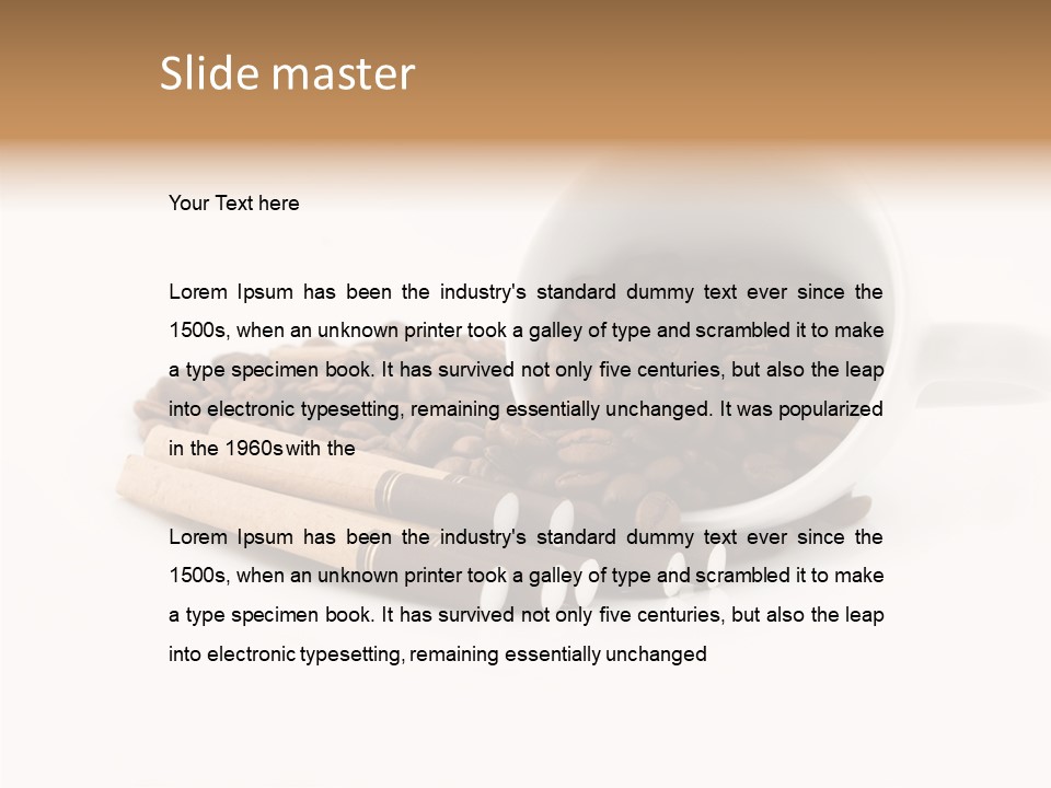 Cigar Forbidden Mug PowerPoint Template