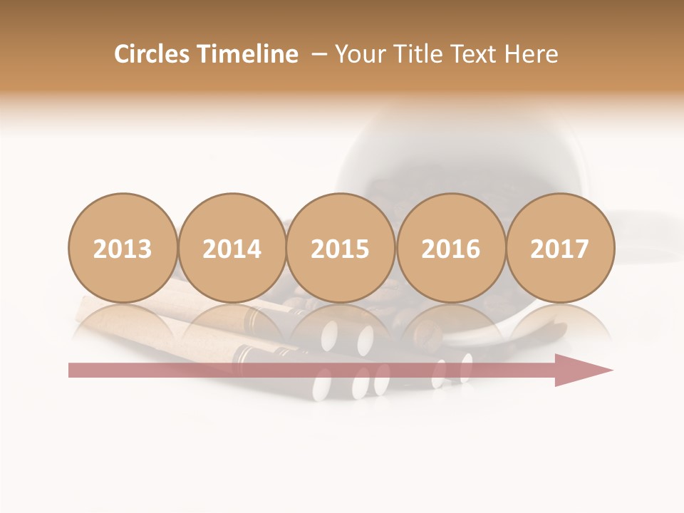 Cigar Forbidden Mug PowerPoint Template