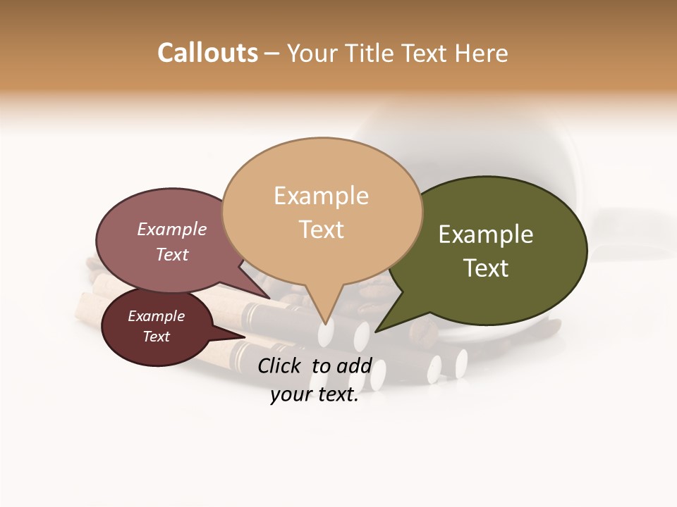 Cigar Forbidden Mug PowerPoint Template