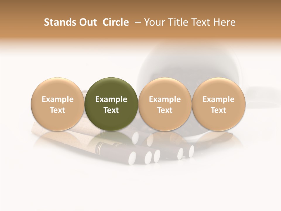 Cigar Forbidden Mug PowerPoint Template