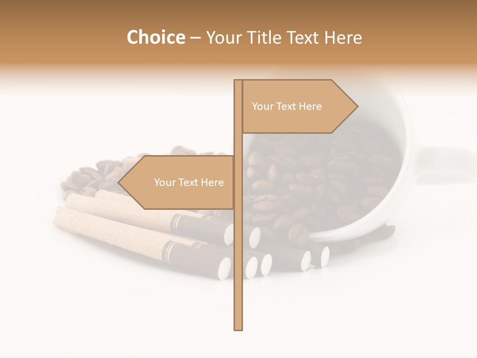 Cigar Forbidden Mug PowerPoint Template