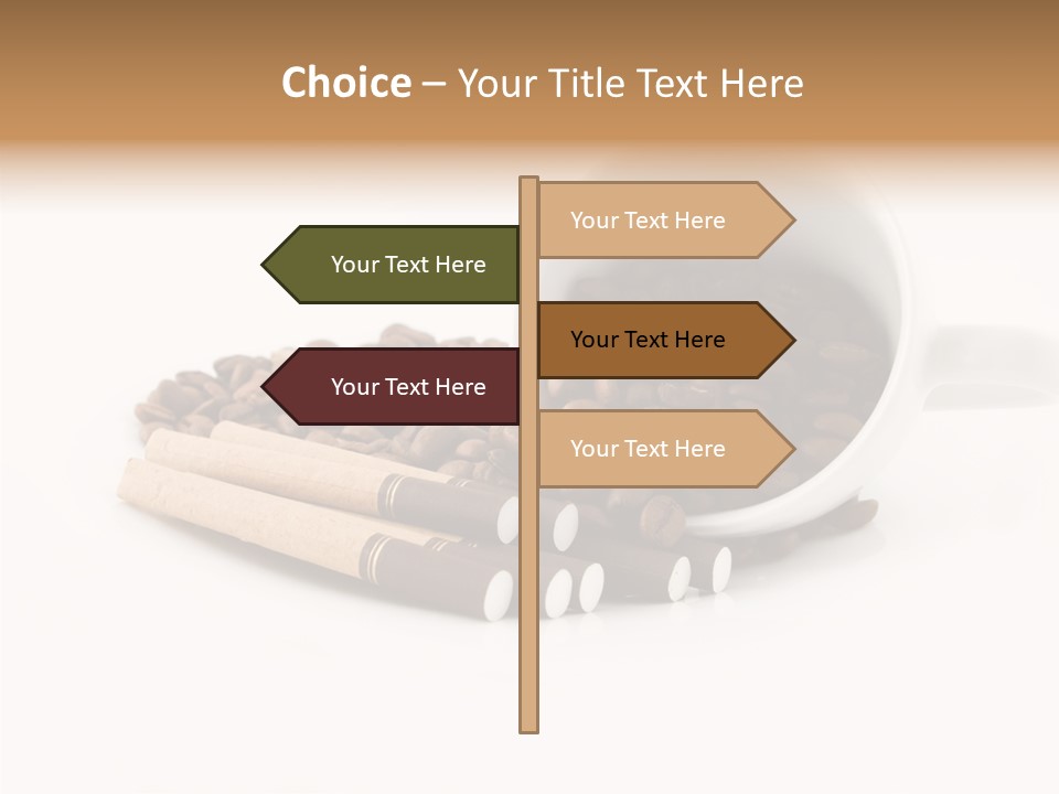 Cigar Forbidden Mug PowerPoint Template