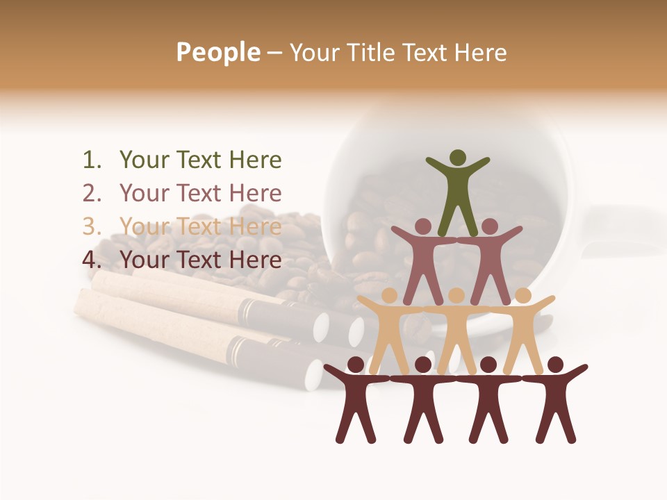 Cigar Forbidden Mug PowerPoint Template