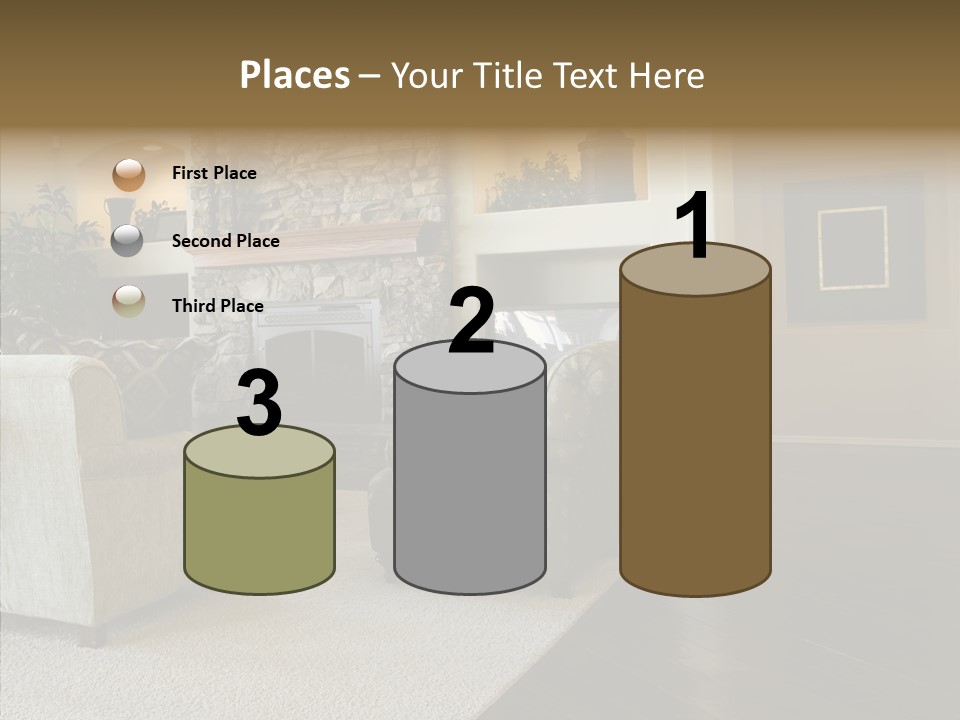 Room Flooring Brown PowerPoint Template