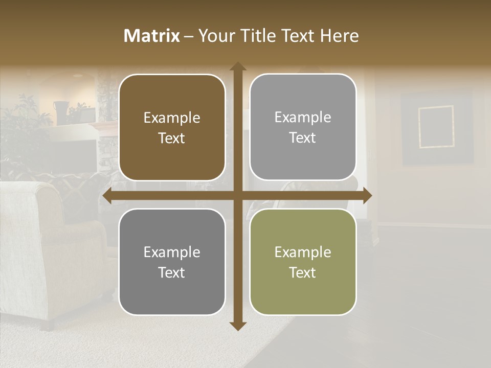 Room Flooring Brown PowerPoint Template