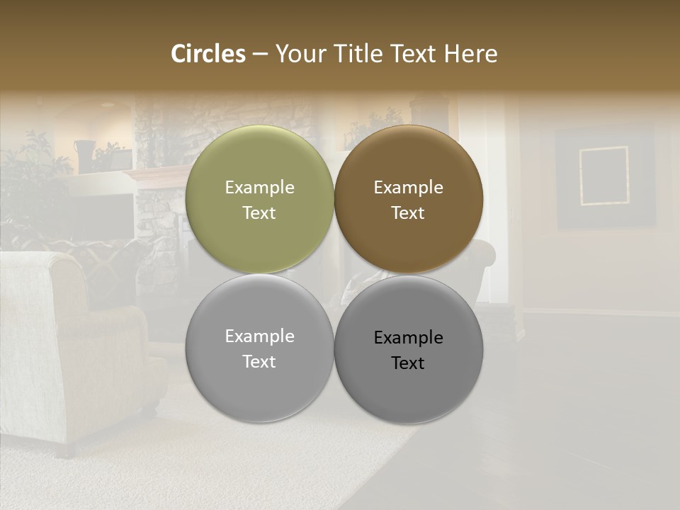 Room Flooring Brown PowerPoint Template
