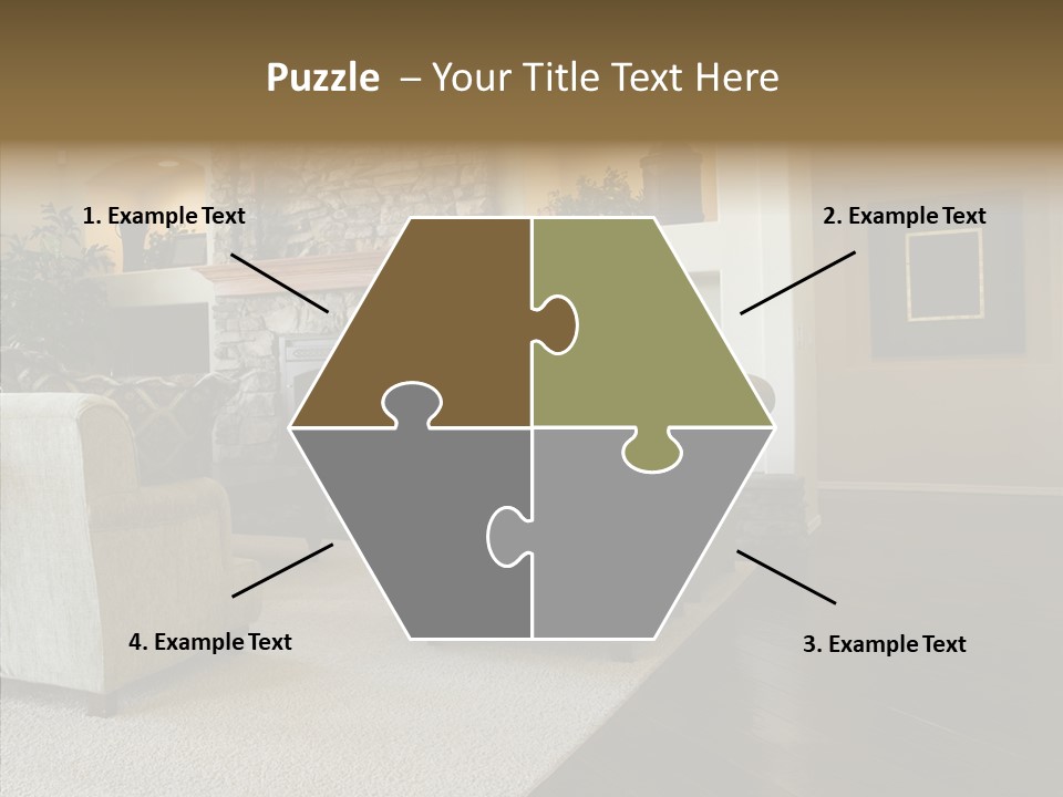 Room Flooring Brown PowerPoint Template