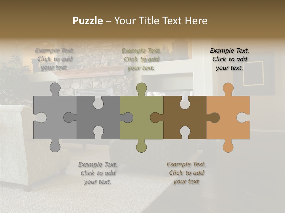 Room Flooring Brown PowerPoint Template