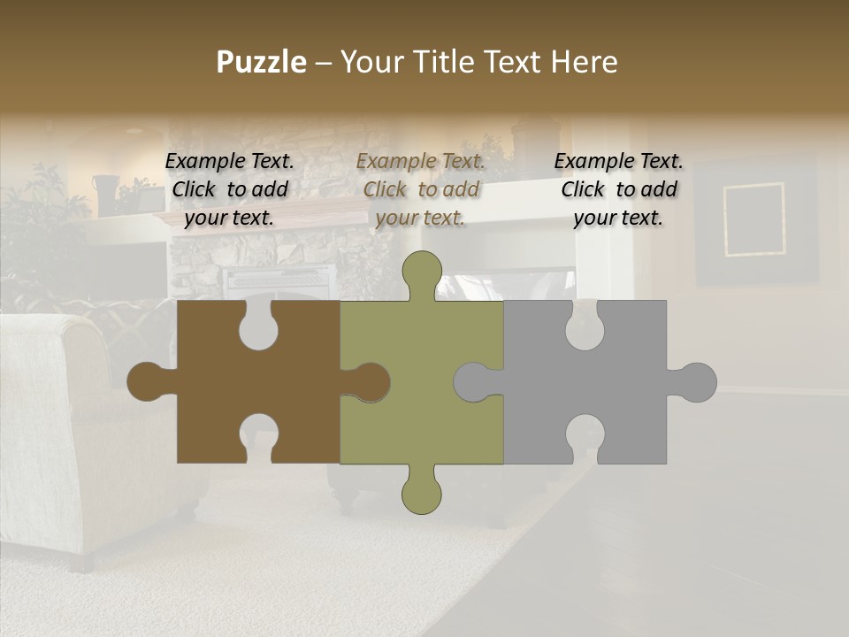 Room Flooring Brown PowerPoint Template