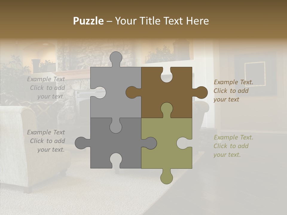 Room Flooring Brown PowerPoint Template