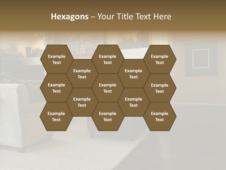 Room Flooring Brown PowerPoint Template