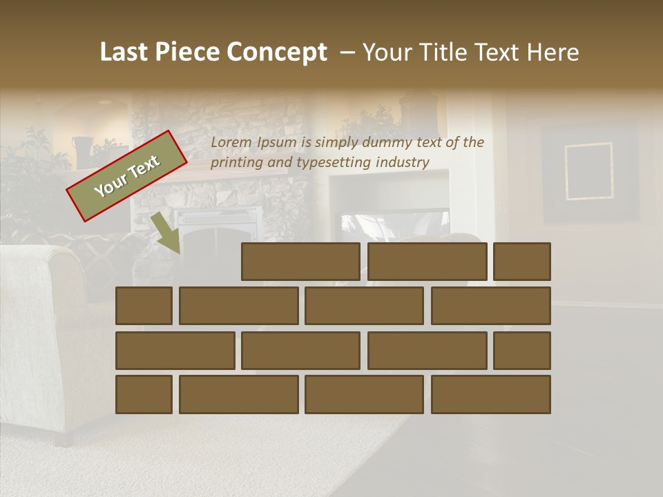 Room Flooring Brown PowerPoint Template